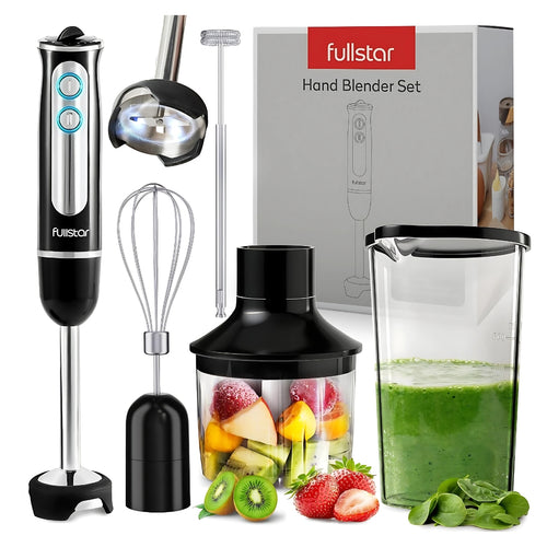 Batidora De Inmersión Licuadora De Mano Fullstar 4 En 1