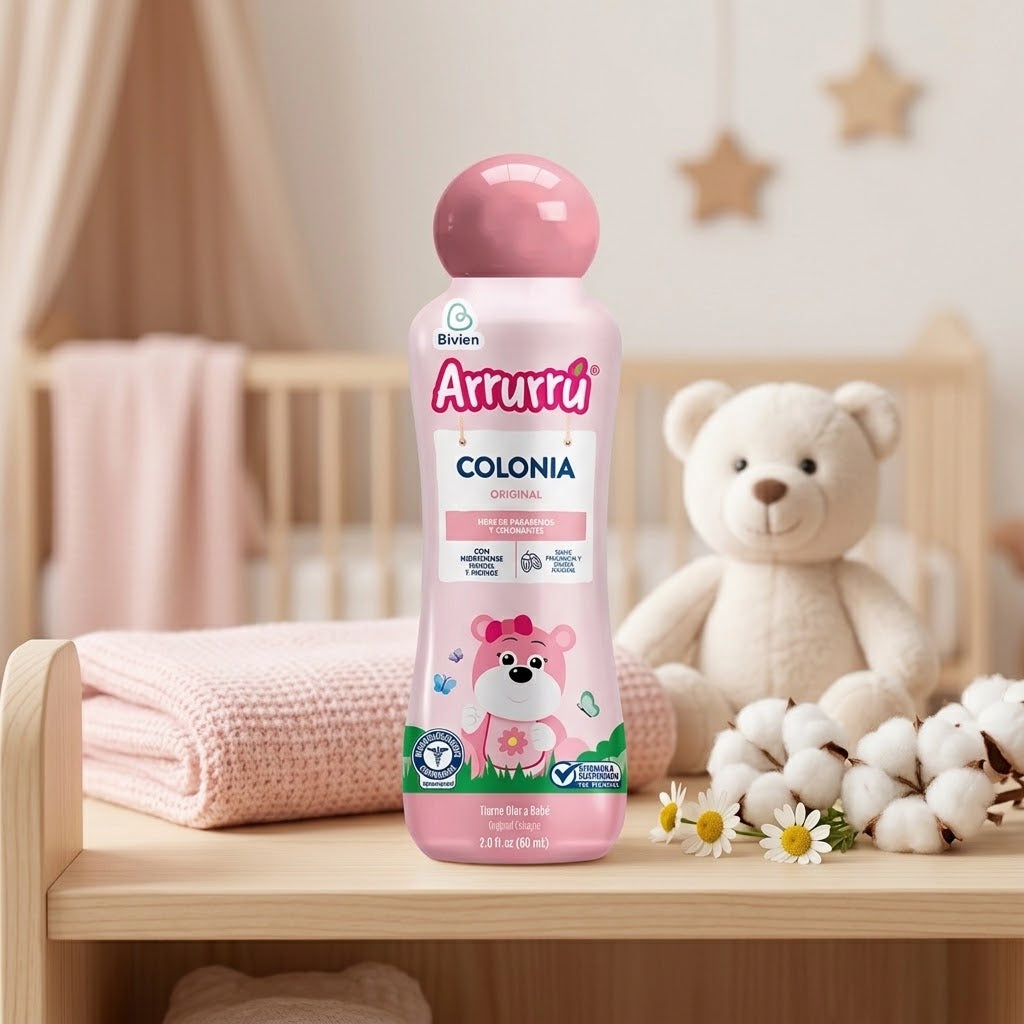 Colonia Arrurrú Para Bebés Niños Rosa 60 mL
