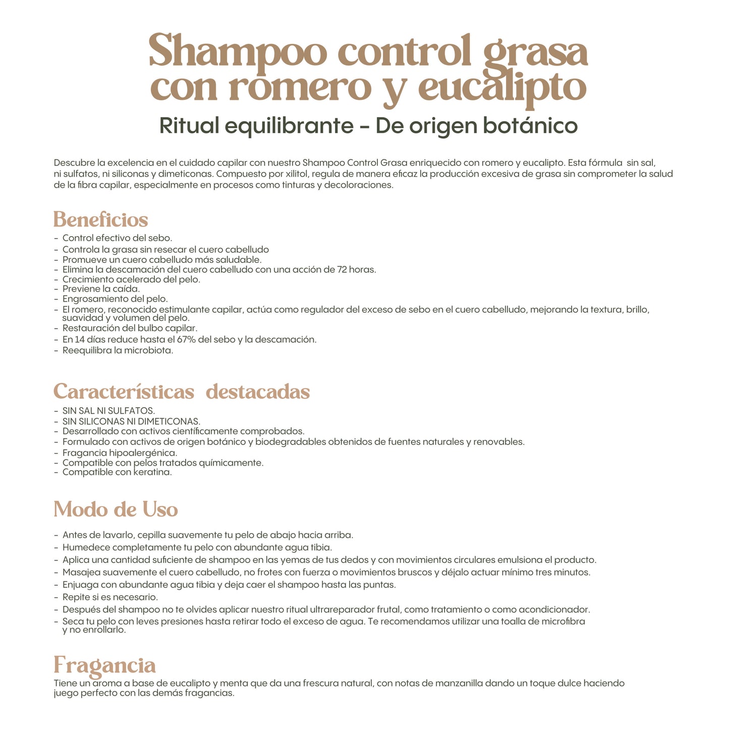 Shampoo Control Grasa - Ritual Botánico