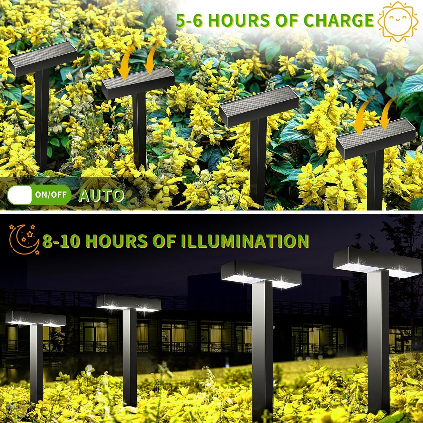 Luces Para Exteriores Impermeables De Jardín Con Panel Solar