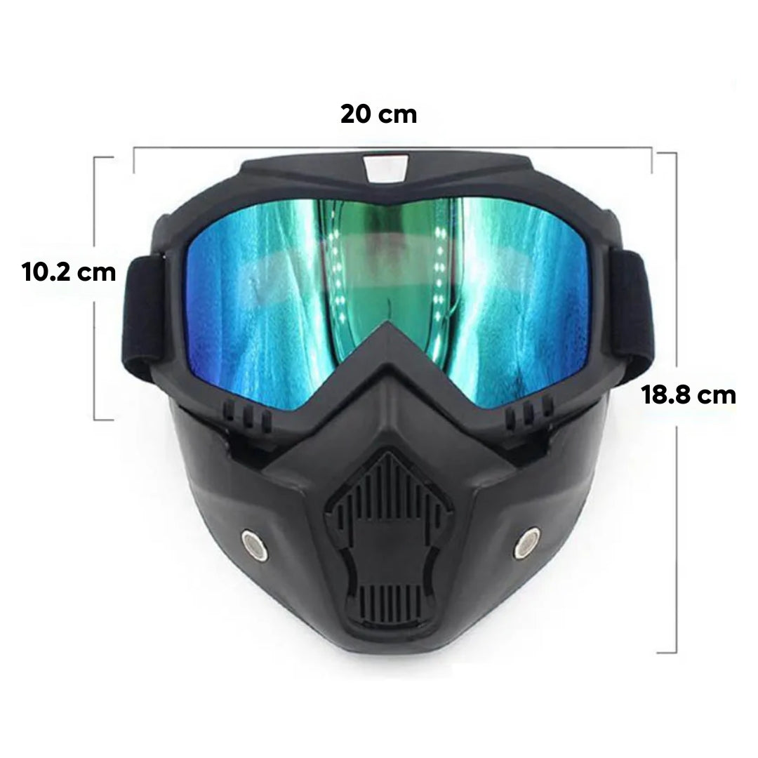 Gafas Careta Desmontable Motociclismo Motocross Ciclismo