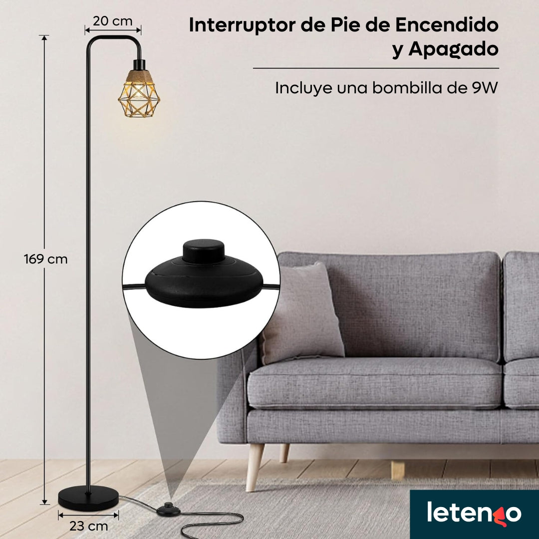 Lámpara De Pie Led Para Habitación Oficina Sala Moderna
