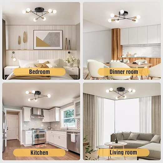 Lámpara De Techo Moderna Plegable Comedor Sala Habitación