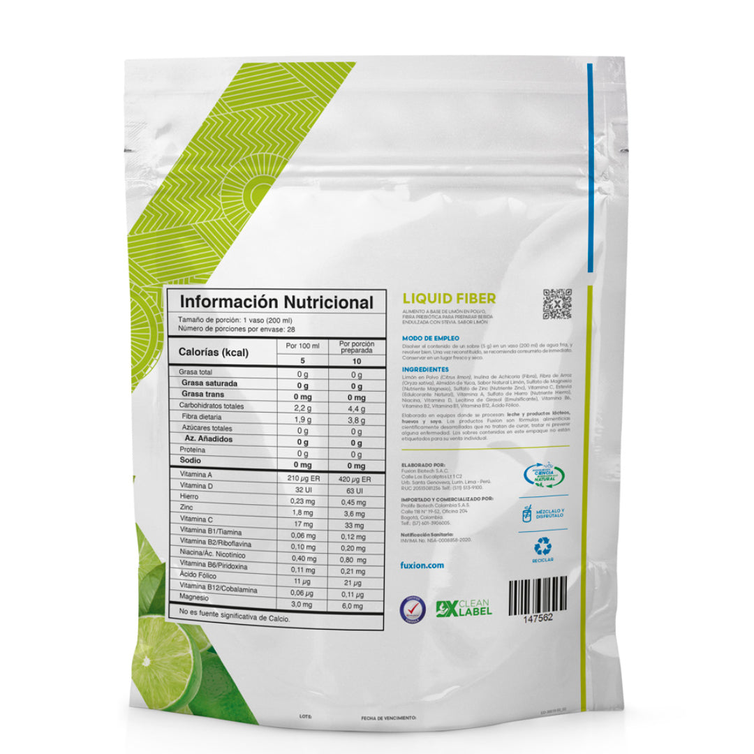 Liquid Fiber Fuxion Fibra - 28 Sobres