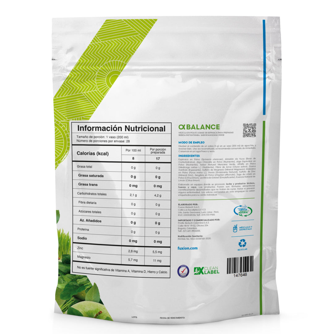Alpha Balance Fuxion Jugo Verde