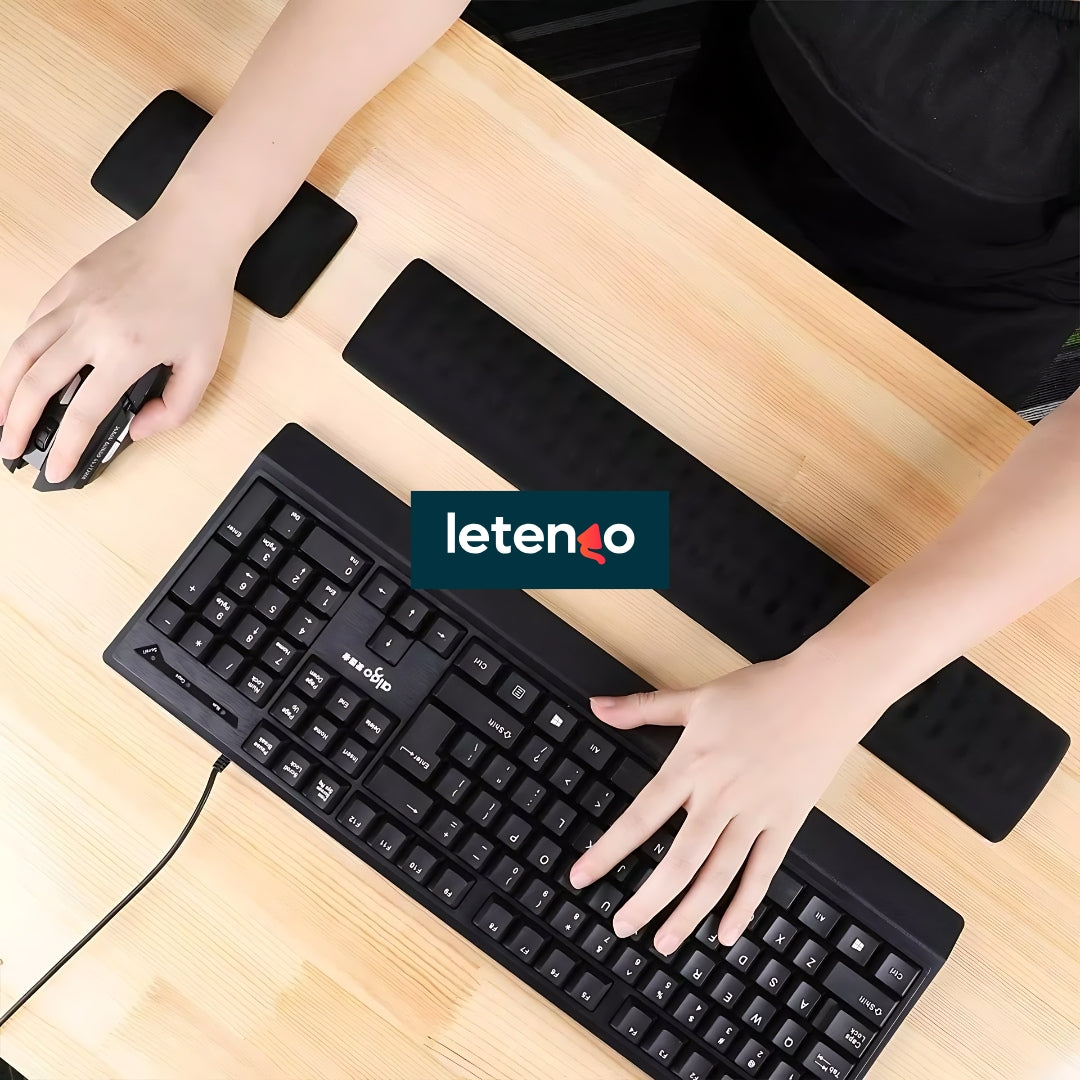 Reposamuñecas De Espuma Ergonómica Para Teclado Y Mouse