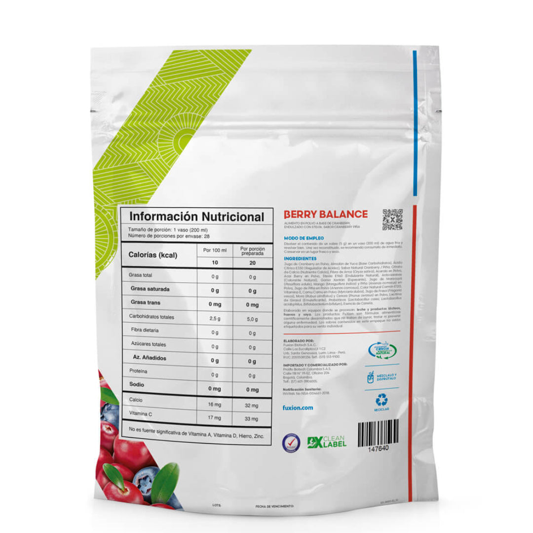 Berry Balance Fuxion Salud Tracto Urinario