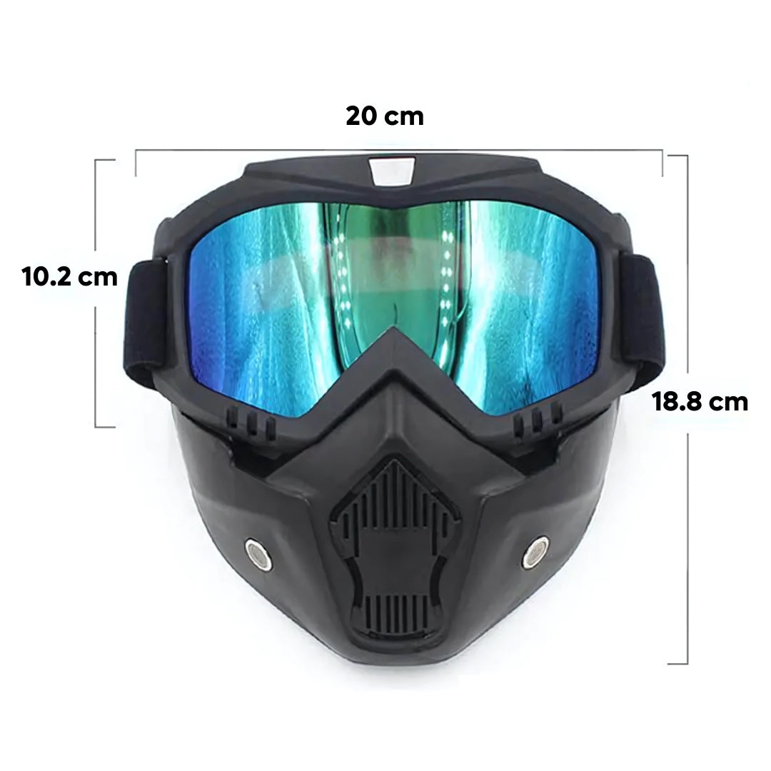 Gafas Careta Desmontable Motociclismo Motocross Ciclismo