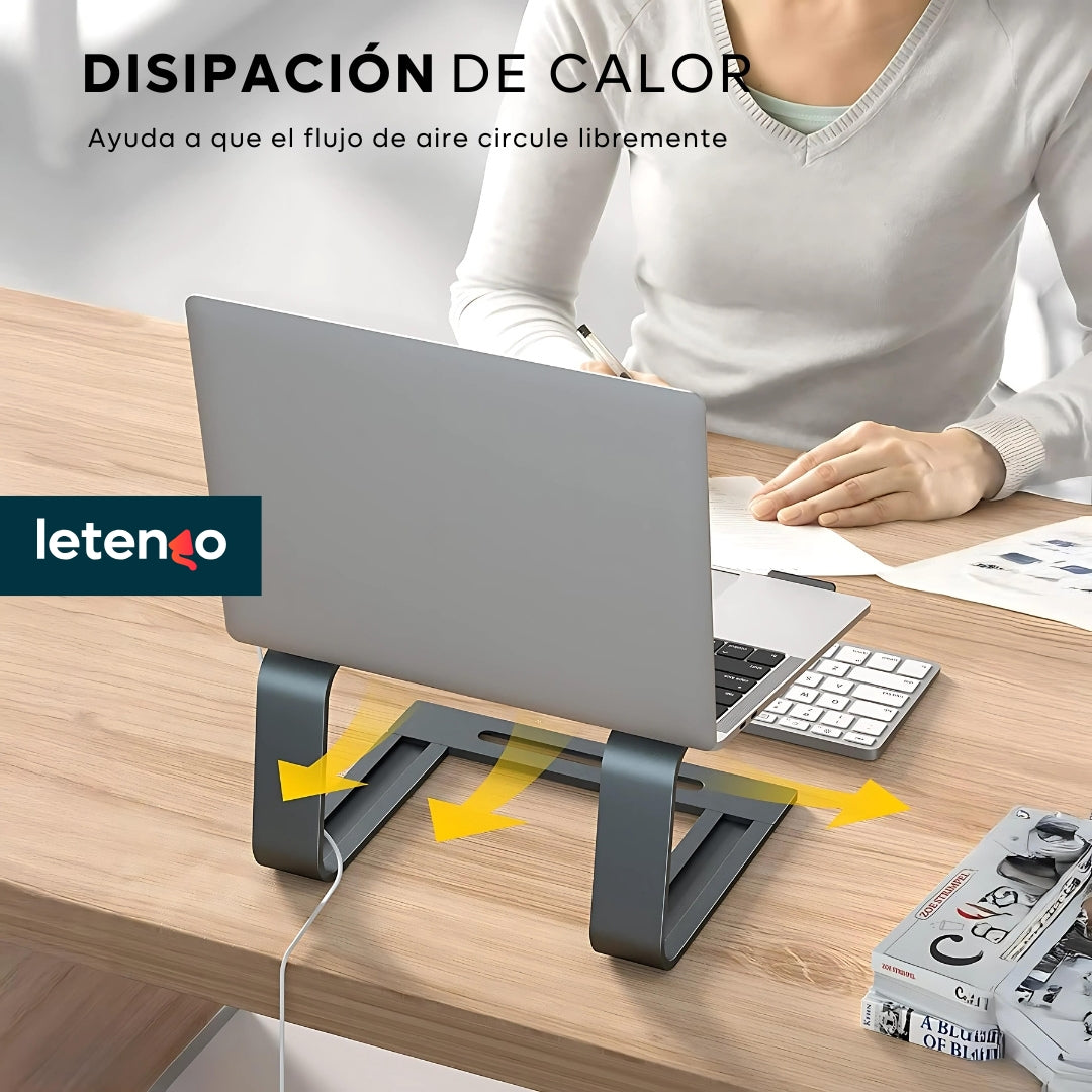 Base Soporte Ergonómico Para Pc Portátil Laptop Aluminio Mac