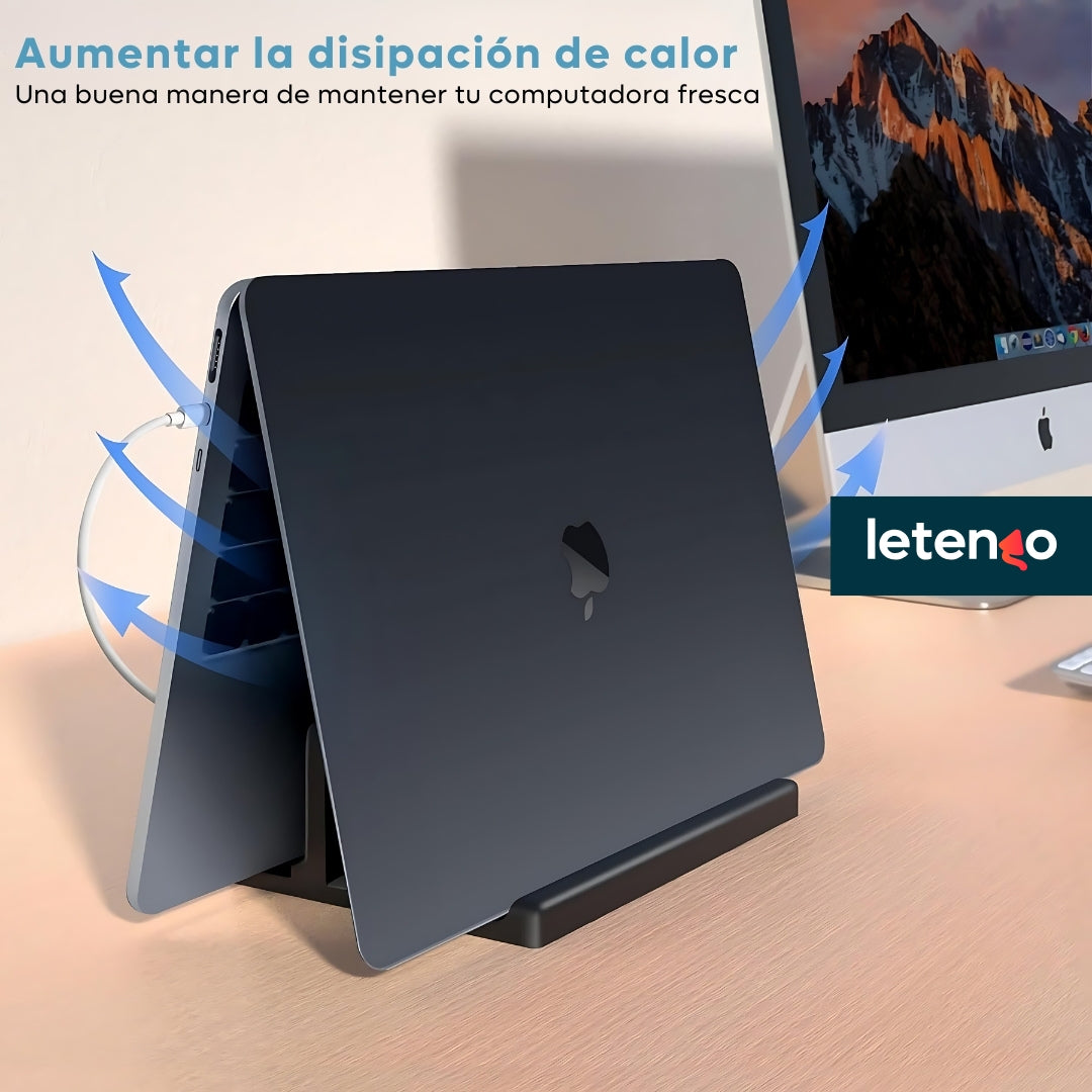 Base Soporte Vertical Para Portátil Laptop Tablet Celular