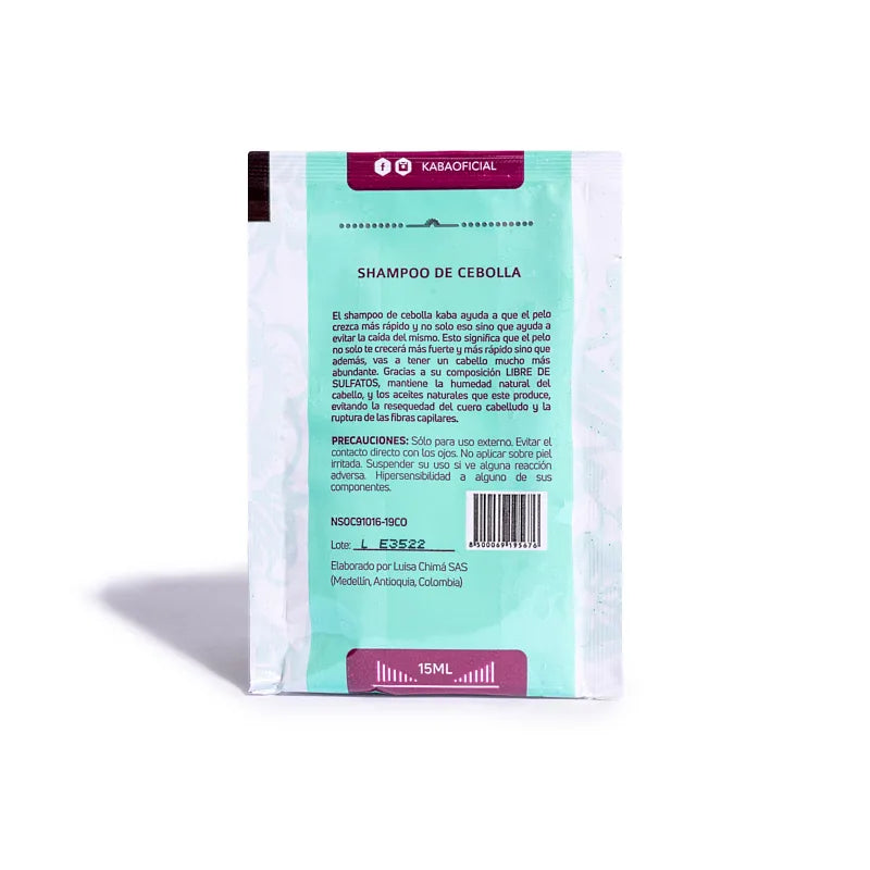 Sachet de Shampoo de Cebolla 15 ML - Kaba