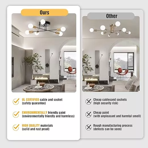 Lámpara De Techo Moderna Plegable Comedor Sala Habitación