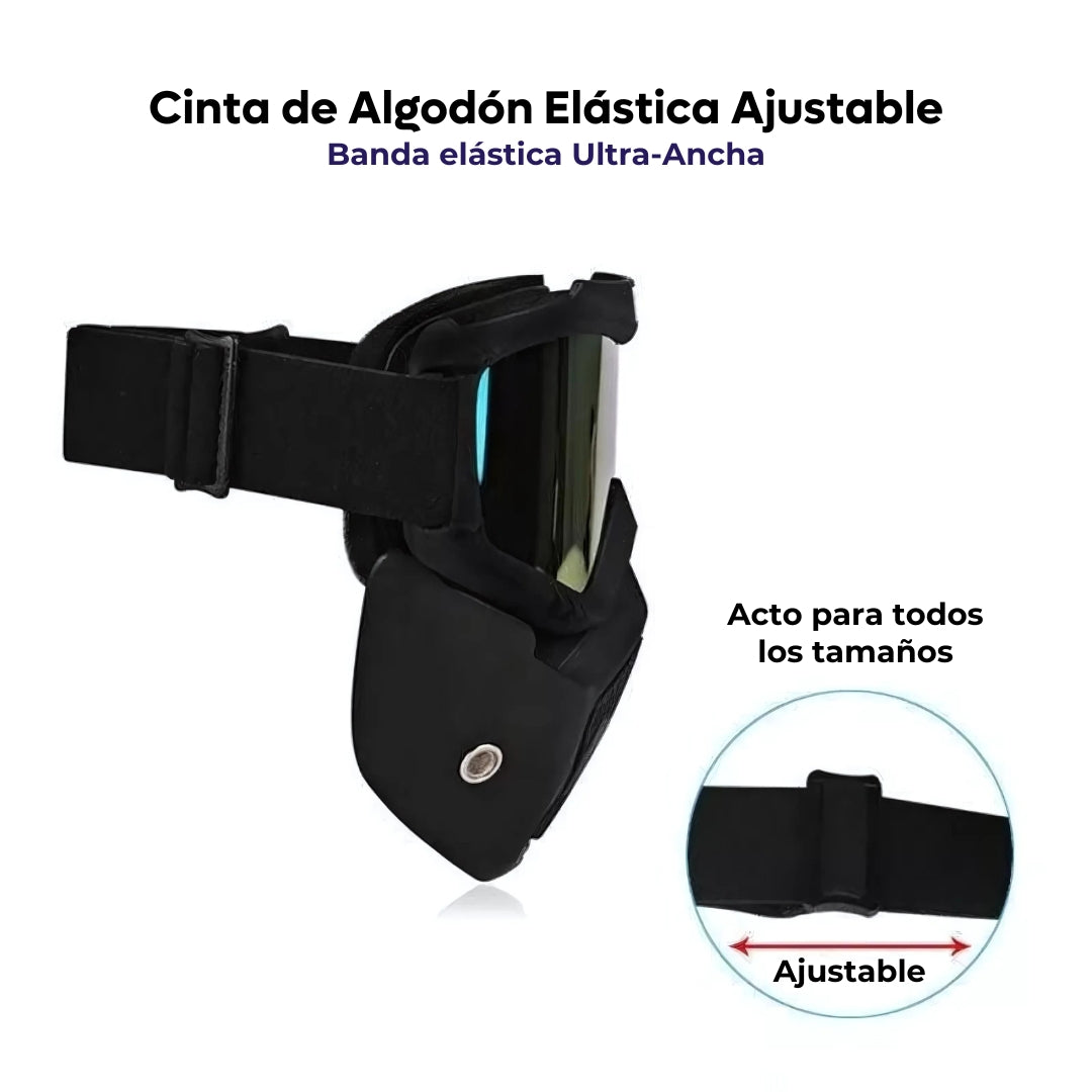 Gafas Careta Desmontable Motociclismo Motocross Ciclismo
