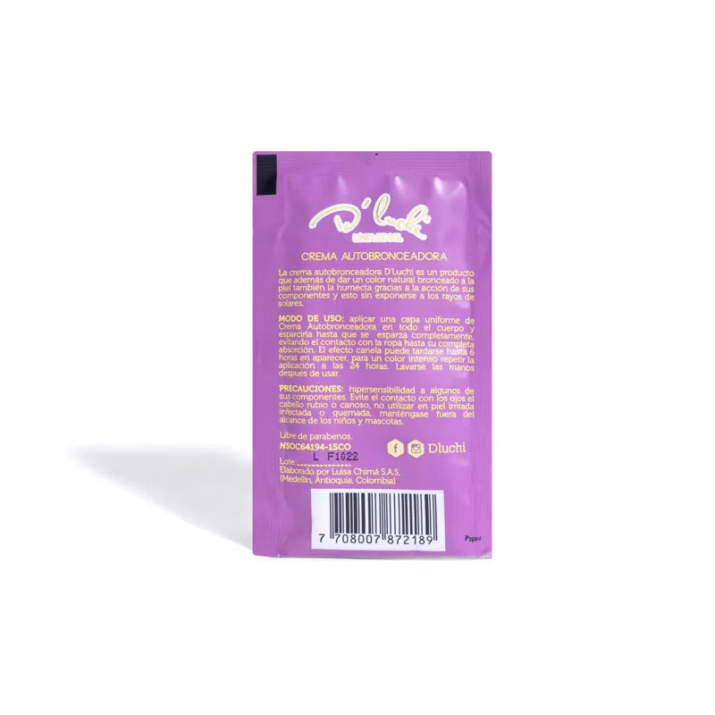 Sachet Crema Autobronceadora D'Luchi 15 ML