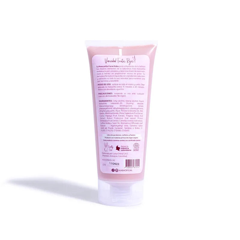 Mascarilla Facial de Frutos Rojos 200 ML - Kaba
