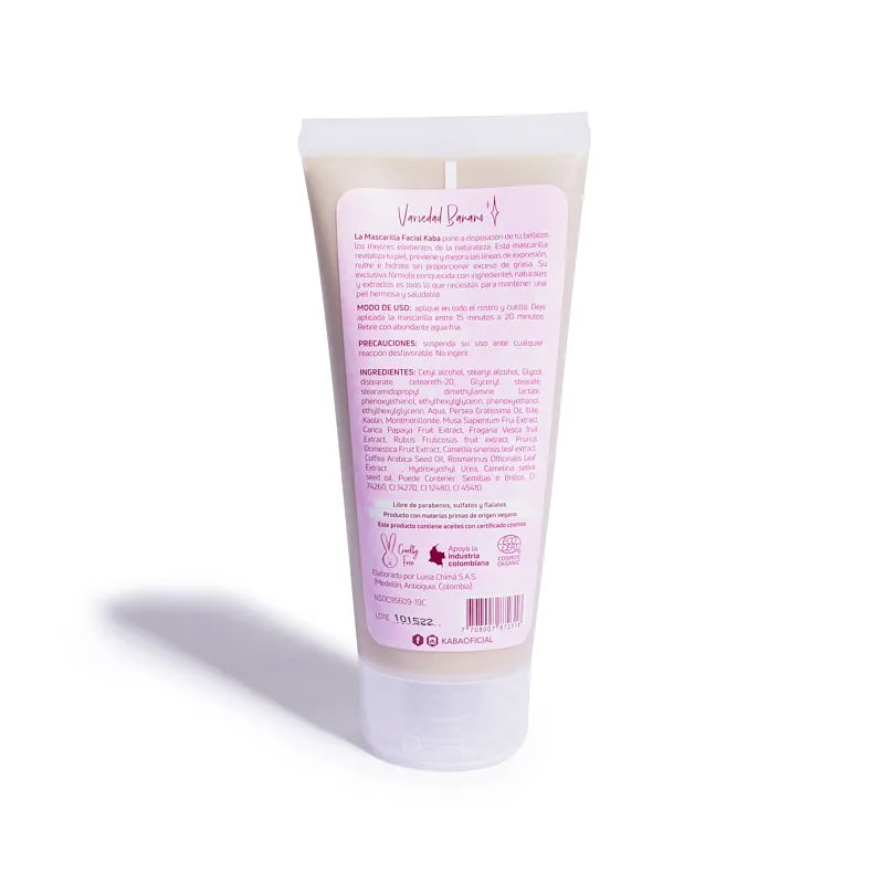 Mascarilla Facial de Banano 200 ML - Kaba