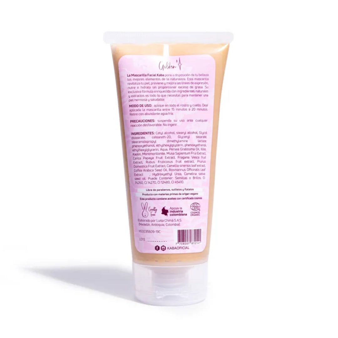 Mascarilla Facial Golden 200 ML - Kaba