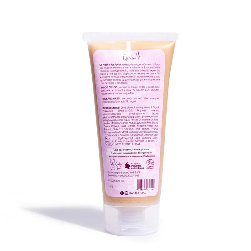 Mascarilla Facial Golden 200 ML - Kaba