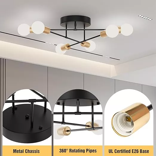 Lámpara De Techo Moderna Plegable Comedor Sala Habitación