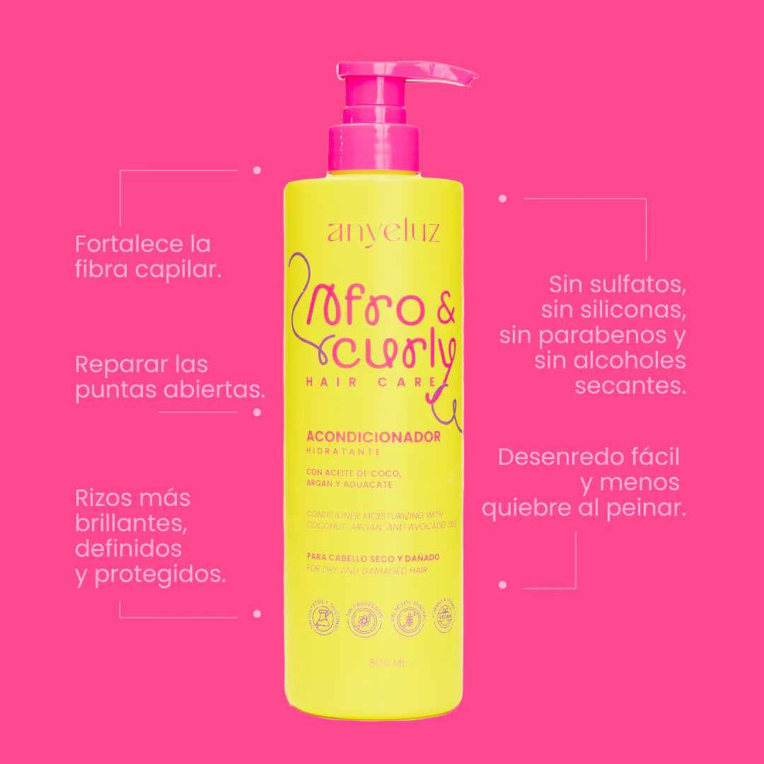 Acondicionador Hidratante Para Rizos Afro & Curly - Anyeluz