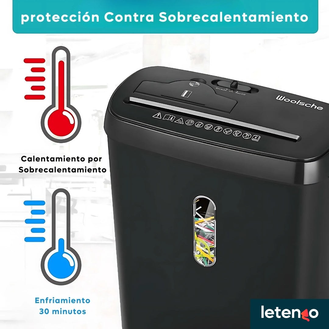 Trituradora Destructora De Papel Cd Tarjeta Portátil Oficina