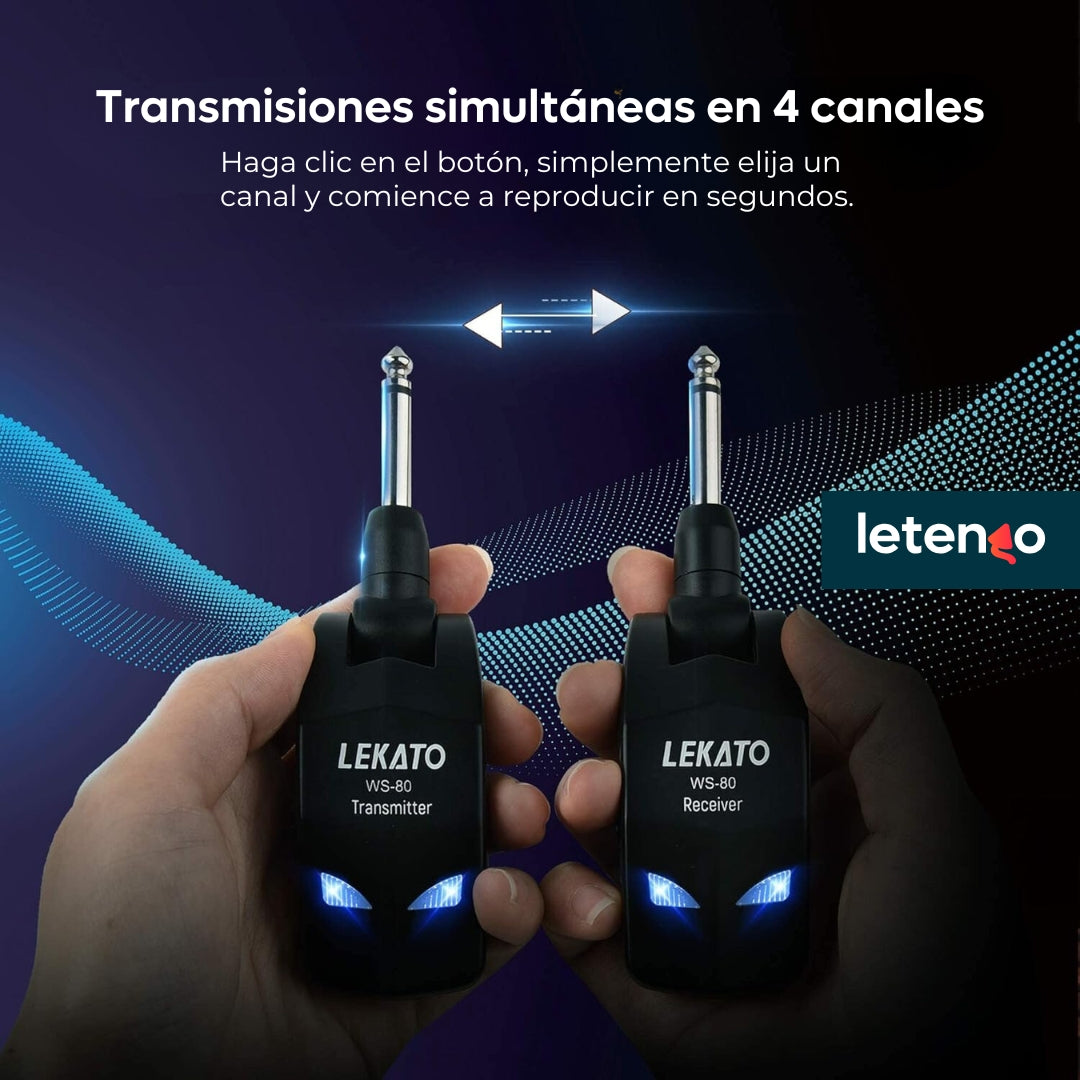 Sistema Inalámbrico Para Guitarra Bajo Ukelele 2,4 Ghz