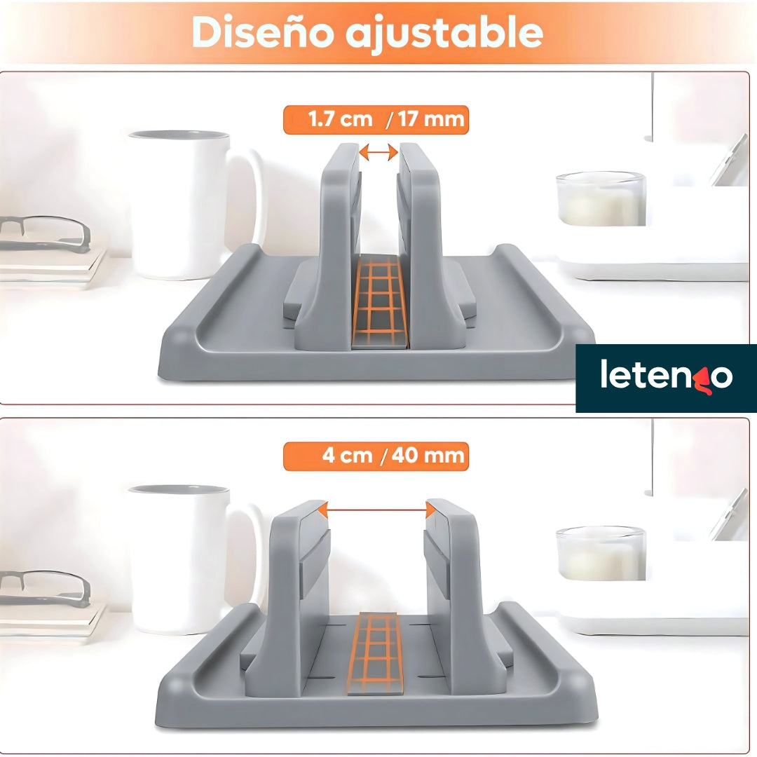 Base Soporte Vertical Para Portátil Laptop Tablet Celular