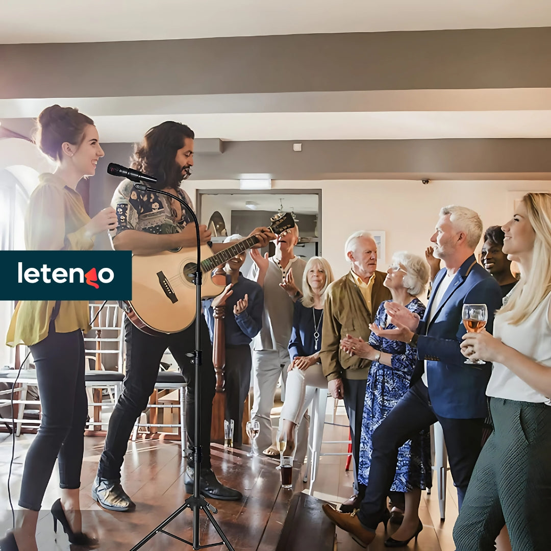 Soporte Base Para Micrófono + Bolso, Paral Altura Ajustable