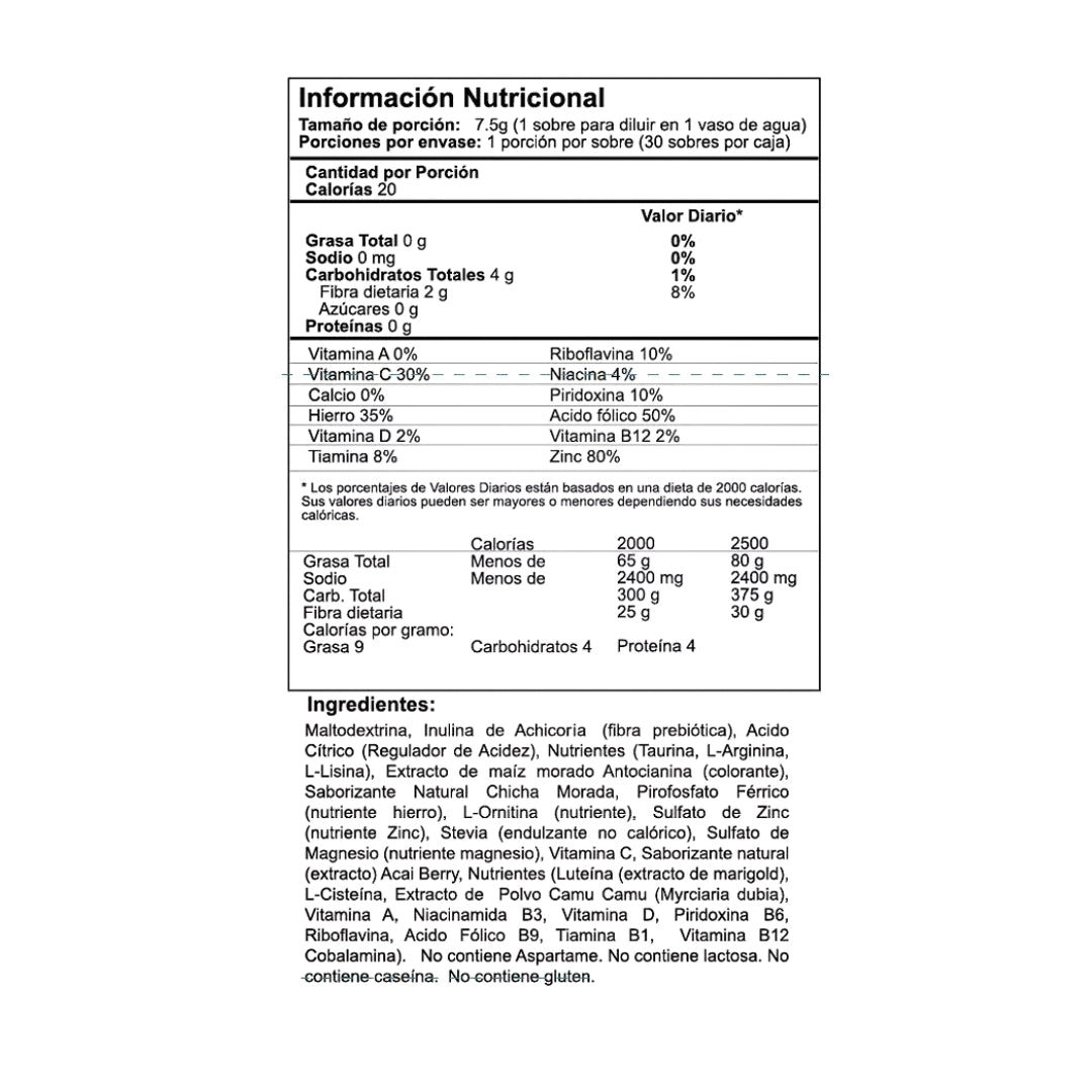 Vitaenergía Fuxion Antioxidante - 30 Sobres