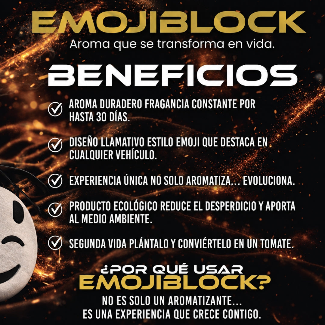 Ambientador Colgante Emojiblock by Carblock Perfume Millonario
