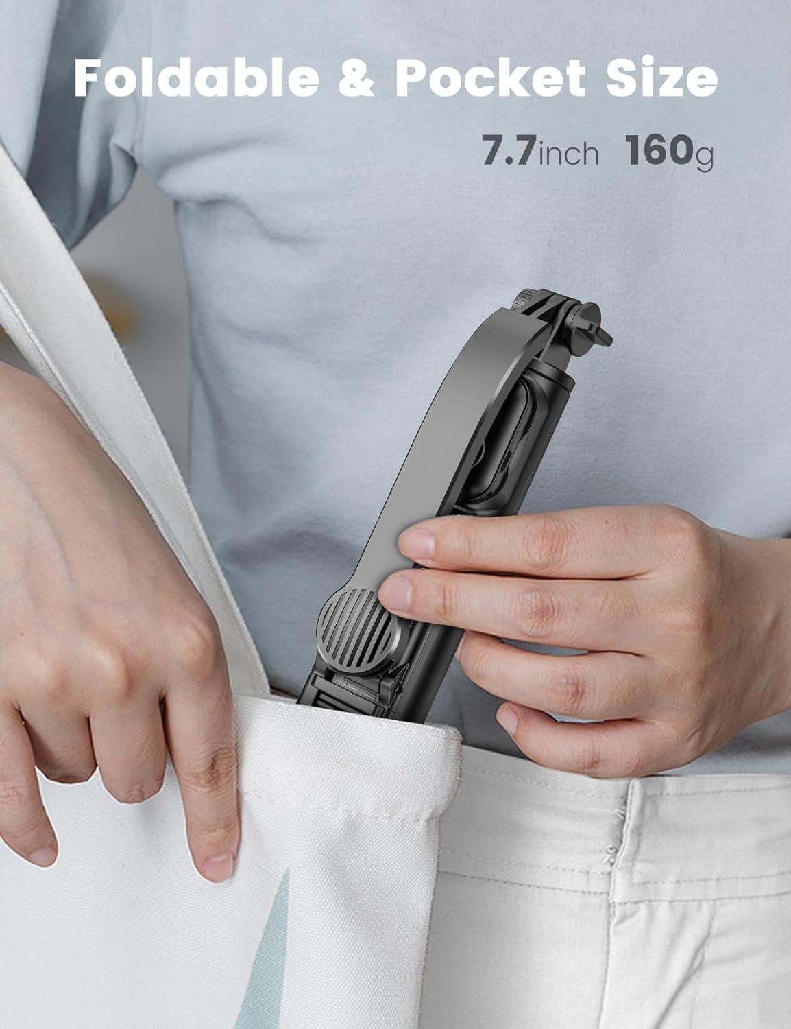 Tripode Palo Selfie Para Celular Cámara Gopro Luz Micrófono