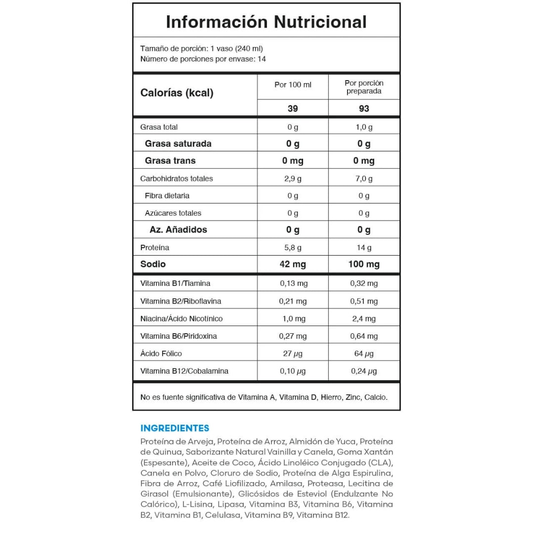 Proteína Activa Fuxion Tonifica SaborVainilla y Canela - 14 Sobres (Copia)