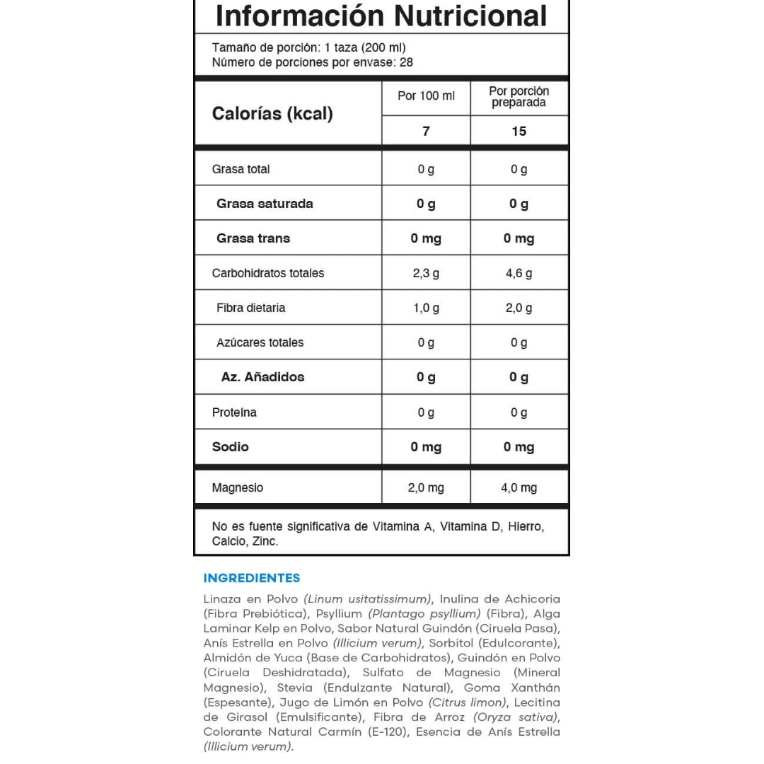 Prunex Fuxion Para El Estreñimiento, Limpieza Natural Del Colon, Detox - 7 Sobres