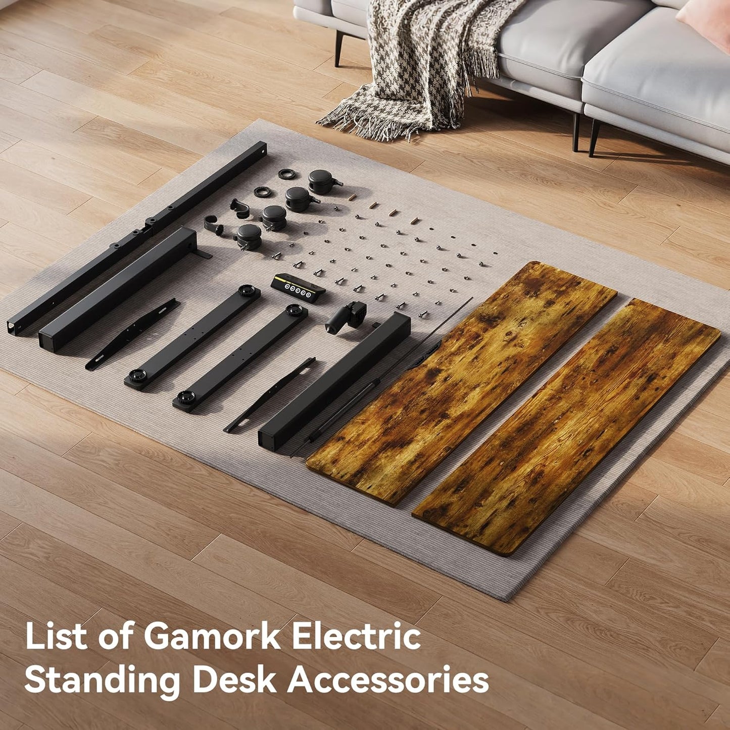 Escritorio Eléctrico De Altura Ajustable, De 60 X 120 Cm