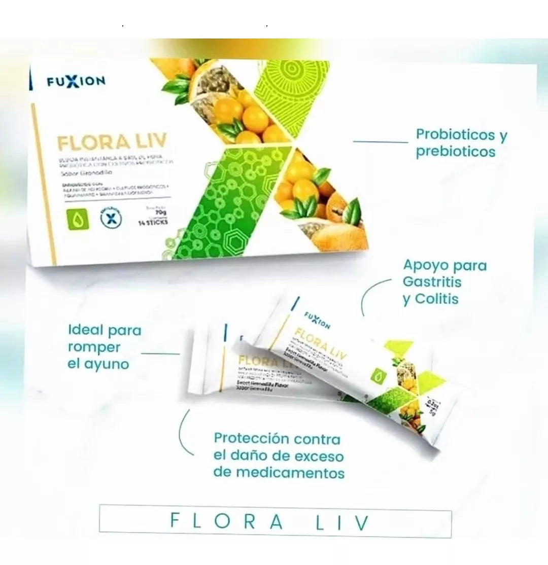 Prunex 1 Flora Liv Fuxion Detox 7 + 7 Sobres