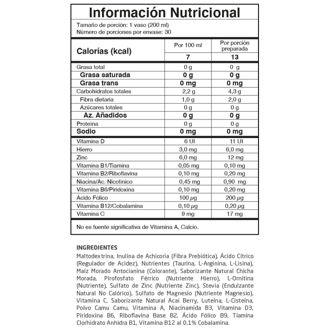 Vitaenergía Fuxion Vitaminas, Minerales,  Antioxidantes, Aminoácidos - 30 Sobres
