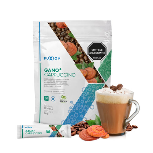 Capuchino Café Ganomas Fuxion Fortalece Sistema Inmune - 28 Sobres