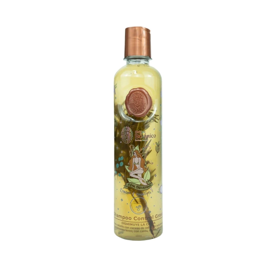 Shampoo Control Grasa con Romero y Eucalipto - Ritual Botánico