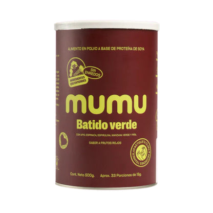 Batido Verde En Polvo Favorece La Digestión (Sabor Frutos Rojos) - Mumu