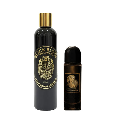 BlackBlock Restaurador De Partes Negras + Perfume Femenina Millonaria Womanblock