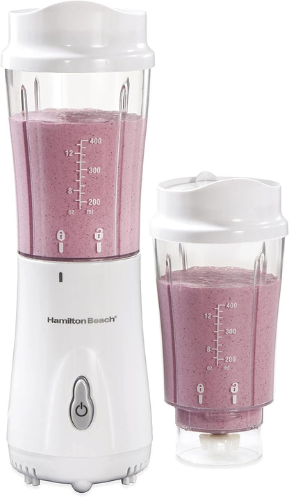 Licuadora Personal Hamilton Beach 51102v, Batidora Inalámbrica Con Vaso De Repuesto