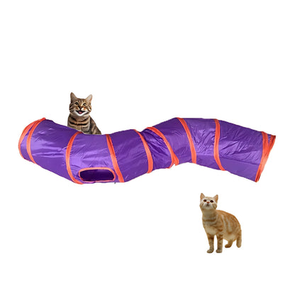 Túnel Curvo Juego Interactivo Para Mascotas, Gatos, Conejos