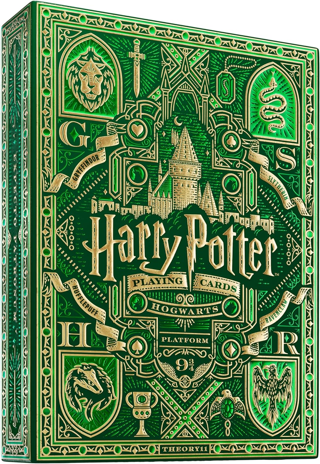 Baraja Cartas Poker Premium Edición Harry Potter Slytherin