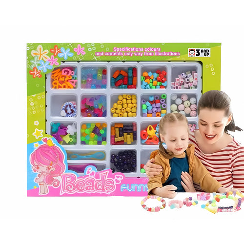 Kit Infantil Bisuteria Chaquiras Peinados Pulseras Joya Niña