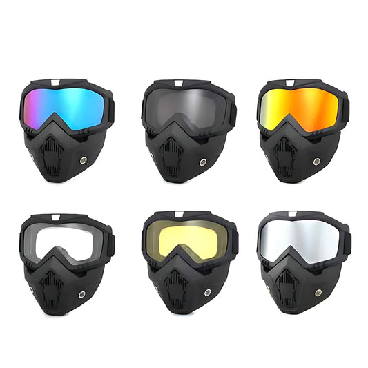 Gafas Careta Desmontable Motociclismo Motocross Ciclismo