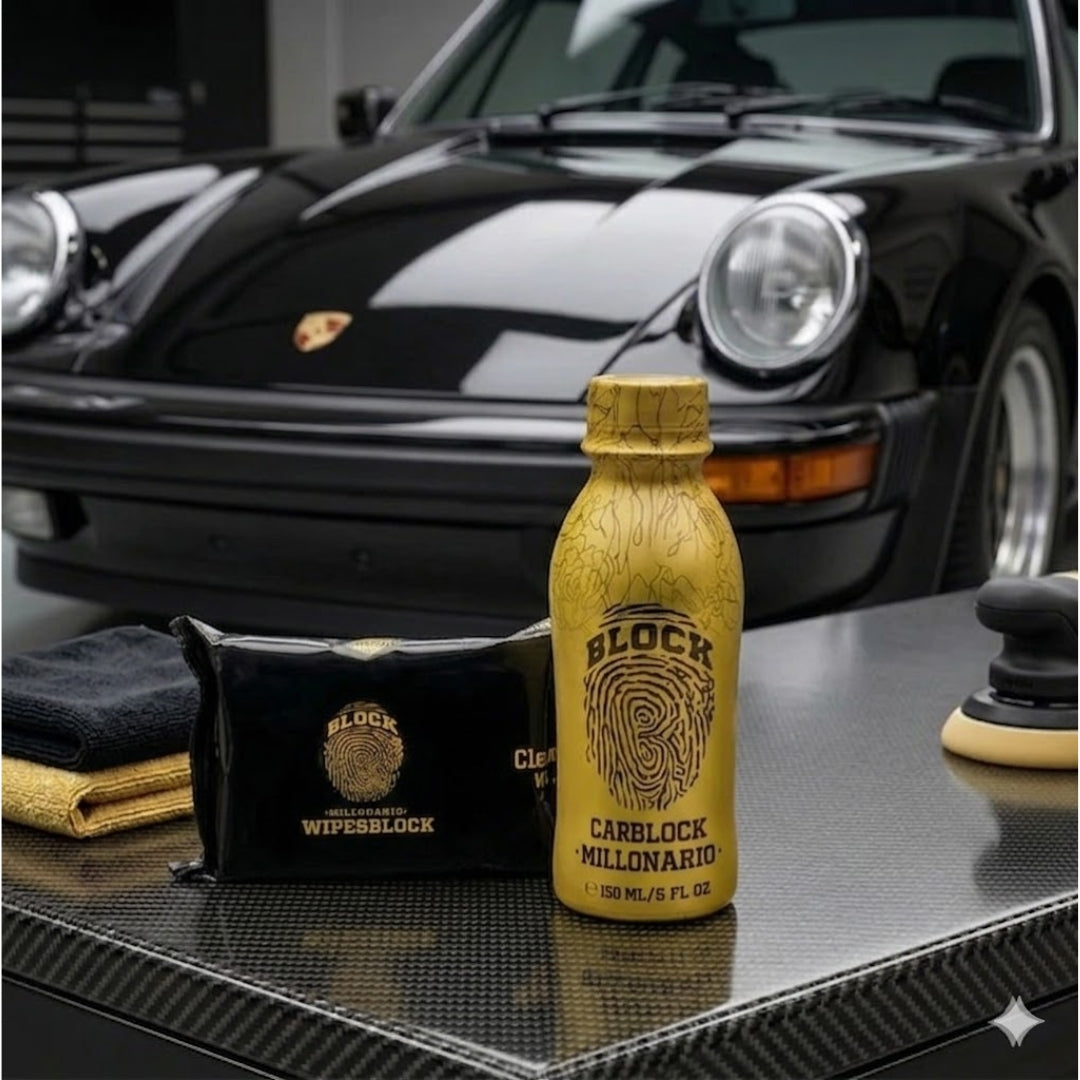 Perfume Para Carro Carblock + Paños Humedos Wipesblock