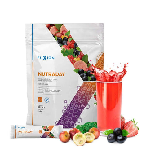 Nutraday Fuxion Multivitamínas Para Niños y Adultos - 28 Sobres