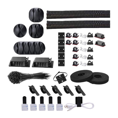 Kit Organizador De Cables Para Escritorio, Computador, Tv