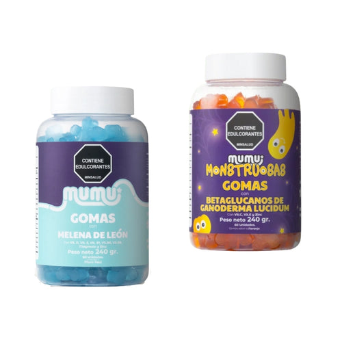 Combo Blindaje Gomas de Melena de León y Gomas de Ganoderma - Mumu