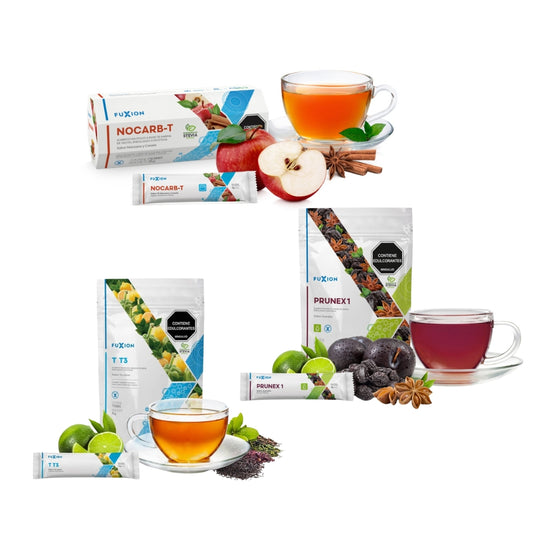 Kit De Nocarb-t Thermo T Prunex Fuxion Para Bajar De Peso - 7 Sobres C/u